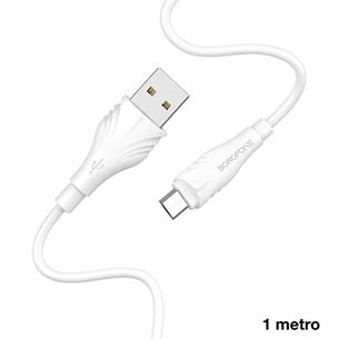 Cable USB a Micro USB 1 metro BOROFONE BX18 Blanco