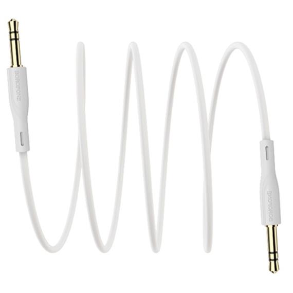 BOROFONE BL1 AUDIOLINK AUX AUDIO CABLE JACK Blanco