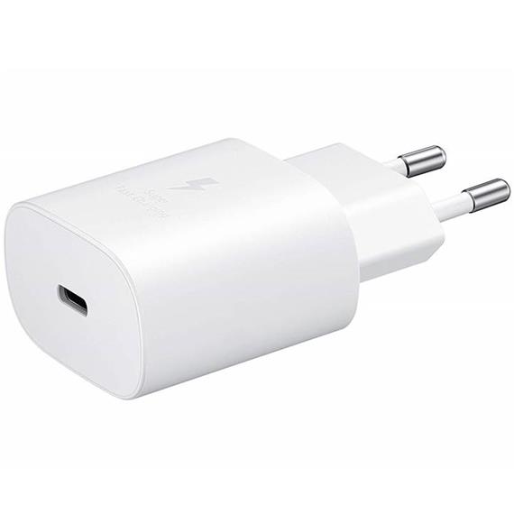 SAMSUNG EP-TA800EWE USB-C FAST CHARGER (25W) WHITE BULK