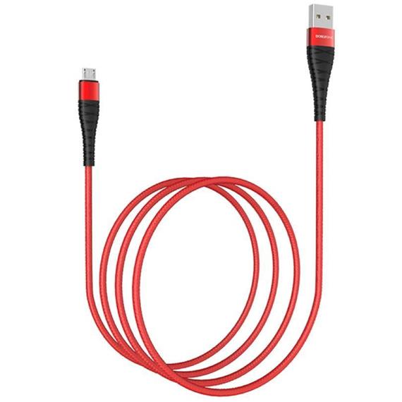 BOROFONE BX32 CABLE MUNIFICENT RED (MICRO)