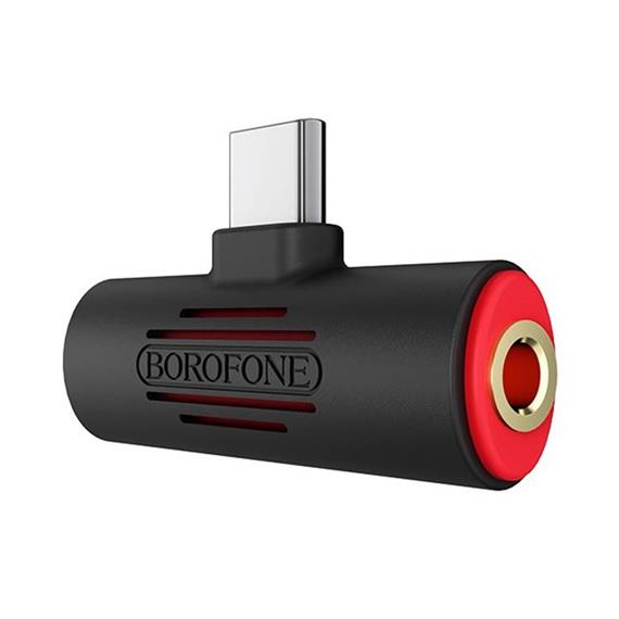 BOROFONE BV8 ADAPTADOR JACK 3.5MM - USB-C NEGRO