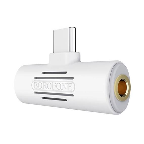 BOROFONE BV8 ADAPTADOR JACK 3.5MM - USB-C BLANCO