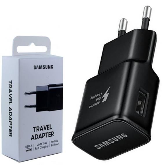 SAMSUNG CARGADOR EP-TA20 15W Negro (SIN CABLE)