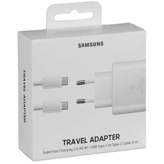 Samsung Cargador Ep-Ta845 45W + Usb-C Blanco