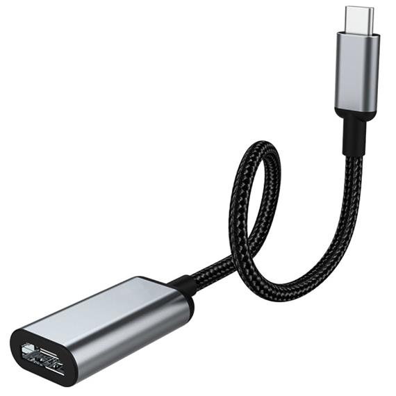 Hoco HB21 Convertidor TYPE C a HDMI Gris Metal