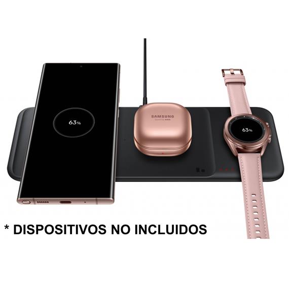 Samsung Cargador Inalámbrico Trio Pad Negro (EP-P6300TBEGEU)