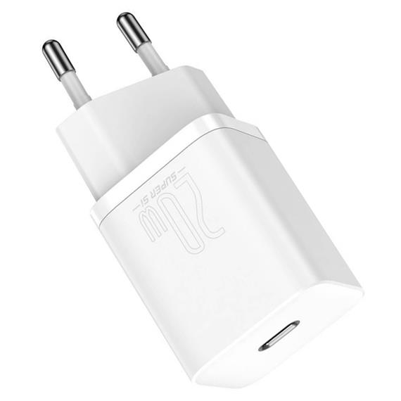 Baseus CCSUP-B02 Cargador USB-C 20W Blanco