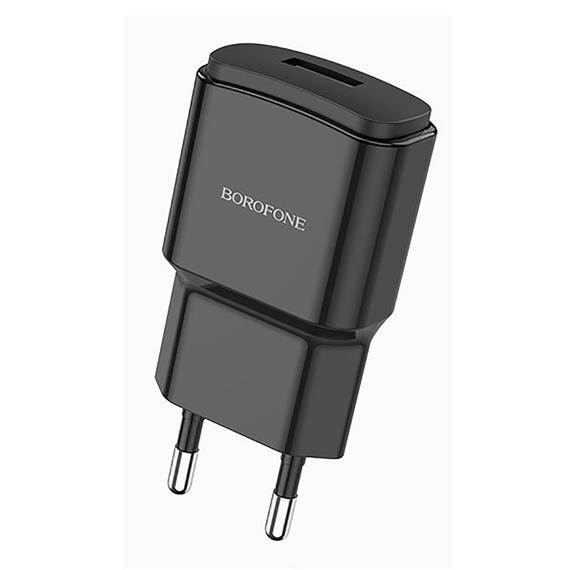 Cargador USB 2.1Amp Borofone BA48A Negro