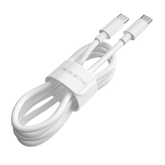 Cable USB-C a USB-C 2 m 100W Borofone BX44 Blanco