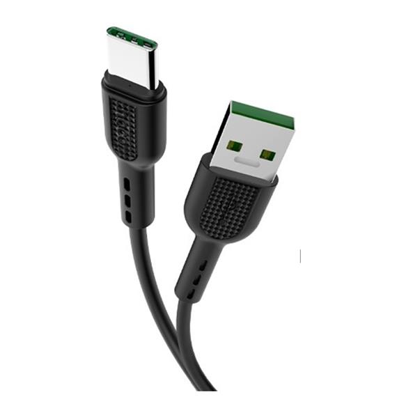 Cable USB a USB-C 1 metro 5A Hoco X33 Surge Negro