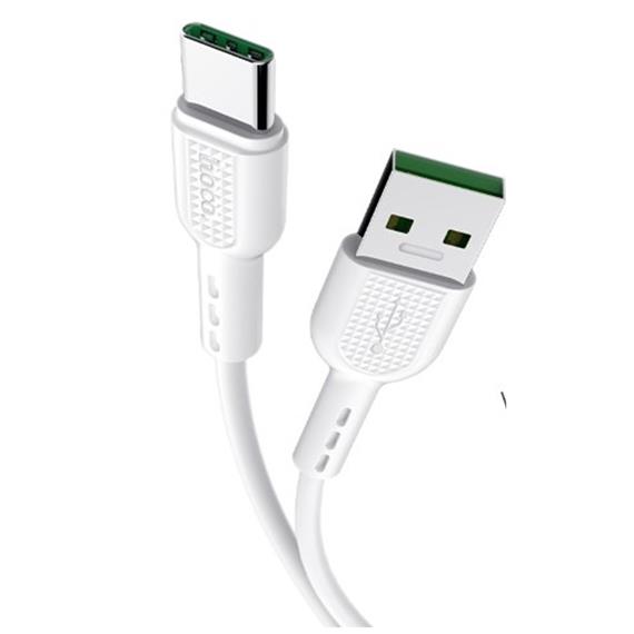 Cable USB a USB-C 1 metro 5A Hoco X33 Surge Blanco