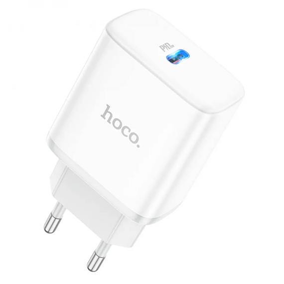 Cargador USB-C 20W Hoco C104A Blanco