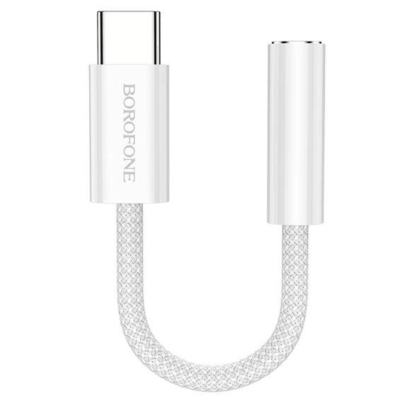 Borofone BV15 Adaptador USB-C a Jack 3.5mm Plata