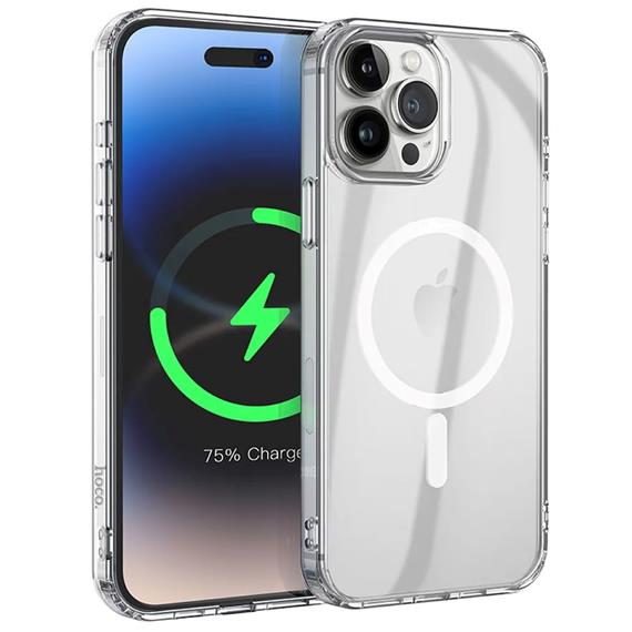 Hoco Funda Transparente Antigolpes con Magsafe para Iphone 15