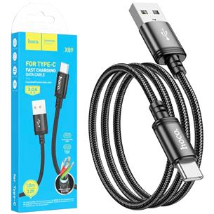 Cable Usb-A a Usb-C 3.0A 1m Hoco X89 Negro