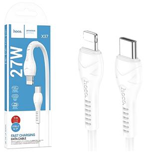 Cable Usb-C a Lightning de 27 Vatios 1 metro Hoco X37 Blanco