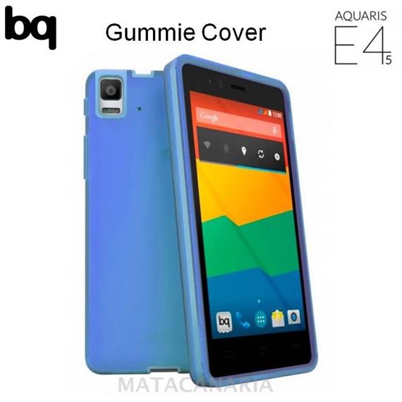 BQ AQUARIS E4.5 BLUE GUMMIE COVER