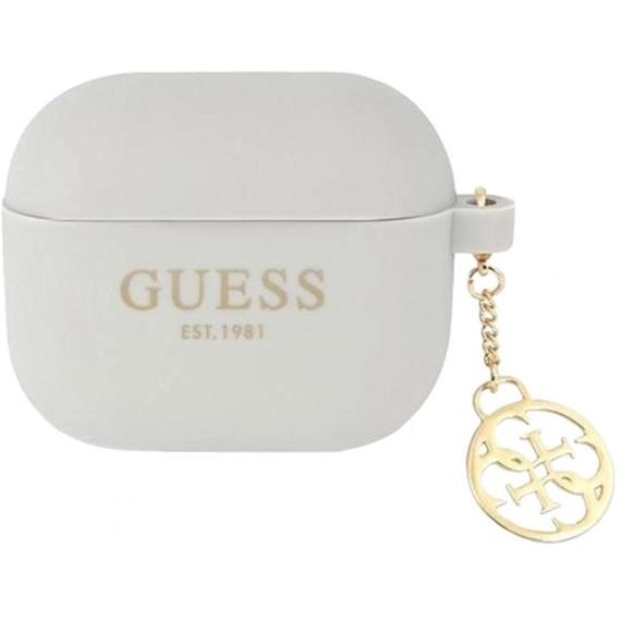 Guess GUA3LSC4EG AirPods 3 cover Grey Silicone Charm 4G Collection Airpods