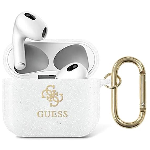 Guess GUA3UCG4GT Airpods 3 Cover Transparent Glitter Collection