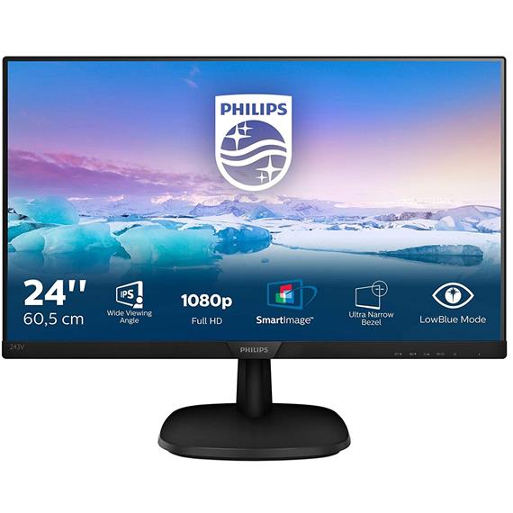 Monitor 23.8"  Philips 243V7QDSB 250CDM2 VGA DVI HDMI