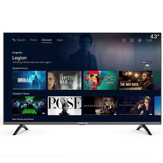 Televisor 43" Stream System Android tv + Google Assistant (S43A50FHD)