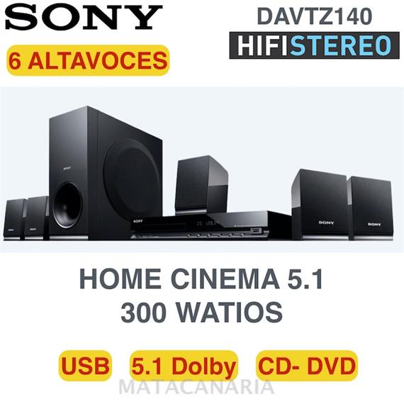 SONY DAV TZ140 DVD 5.1CH 4SAT