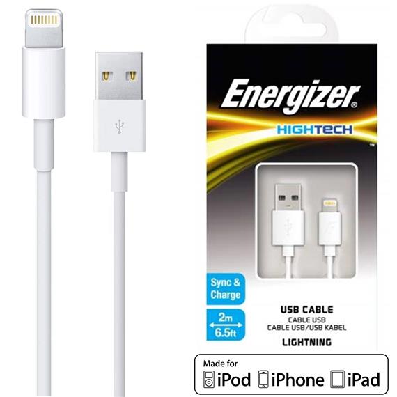 Energizer Cable Lightning 2 metros Certificado (C11UBLIKWH4)