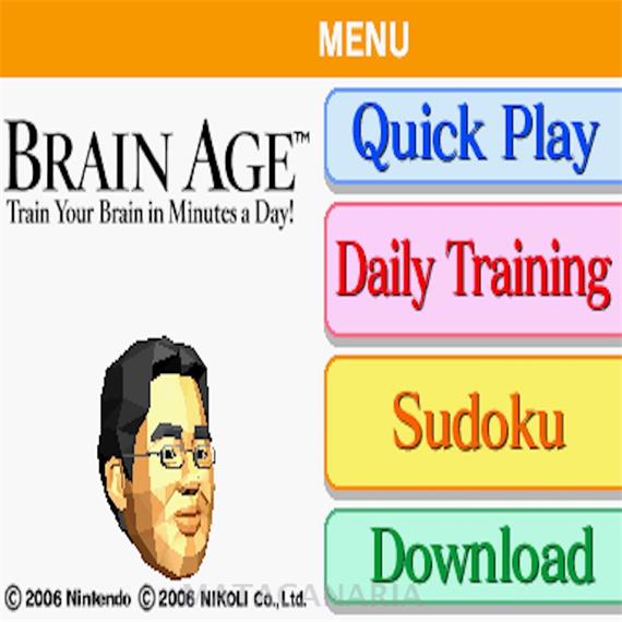 DS BRAIN AGE TRAIN YOUR BRAIN