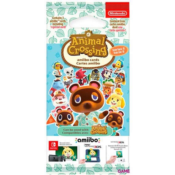 Nintendo Pack 3 Tarjetas Amiibo Animal Crossing Serie 5