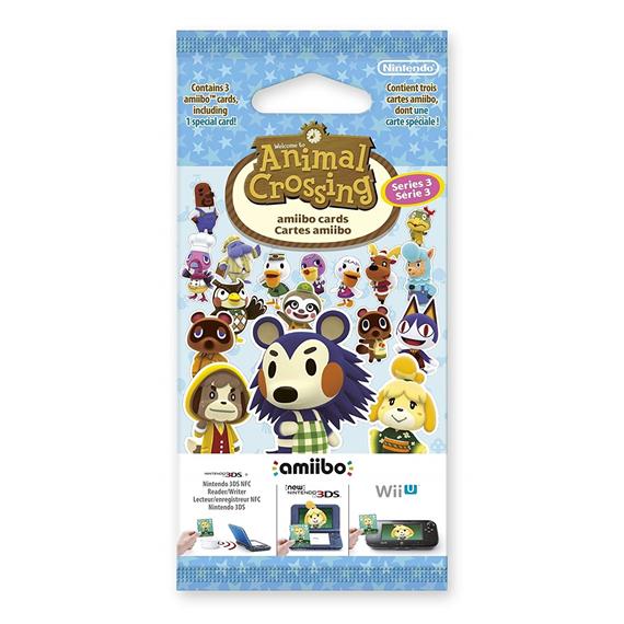 Nintendo Pack 3 Tarjetas Amiibo Animal Cross 3