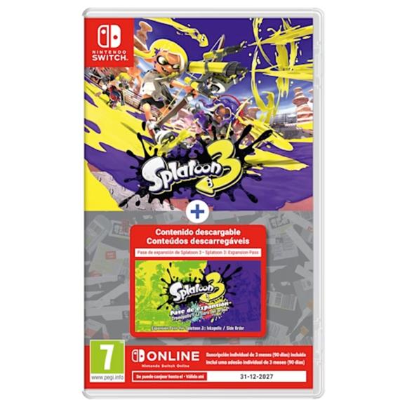 Nintendo Splatoon 3+ Expansion Pass+ NSO - Juego para Nintendo Switch