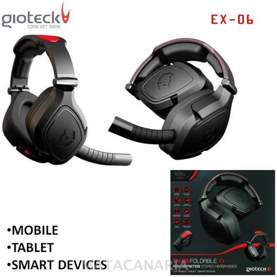 GIOTECK EX-06 WIRED HEADPHONES TABLET