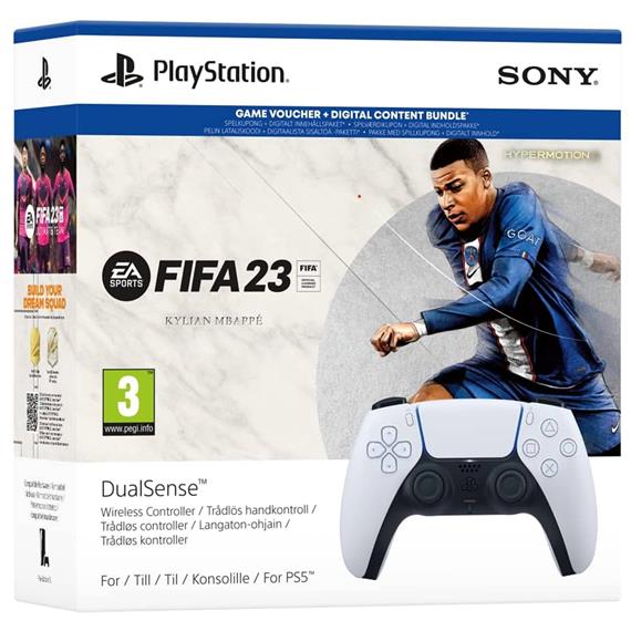 Sony PS5 DualSense Mando Inalámbrico White+ Fifa 2023