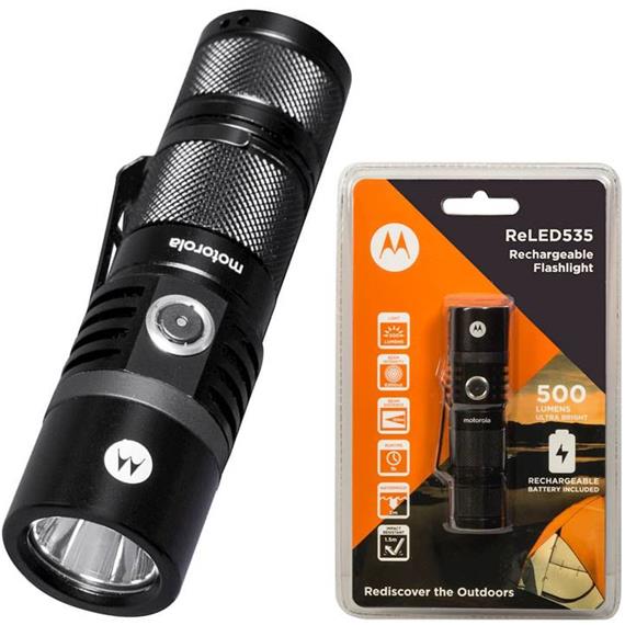 MOTOROLA RELED535 LINTERNA LED RECARGABLE 500 LUMENS