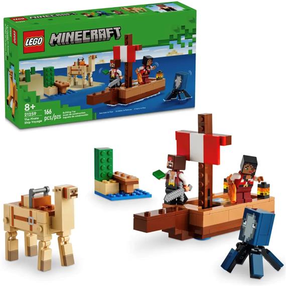 LEGO 21259 El Viaje en el Barco Pirata Minecraft