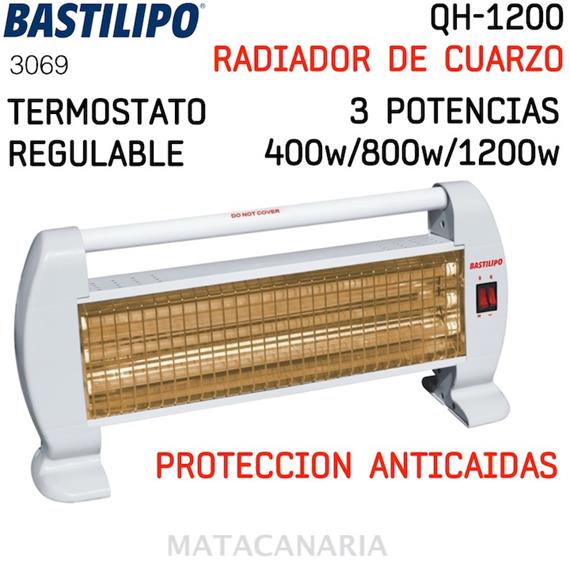 BASTILIPO QH-1200 ESTUFA CUARZO 1200W