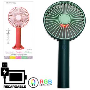 Ventilador DD5649 Mini Recargable Verde