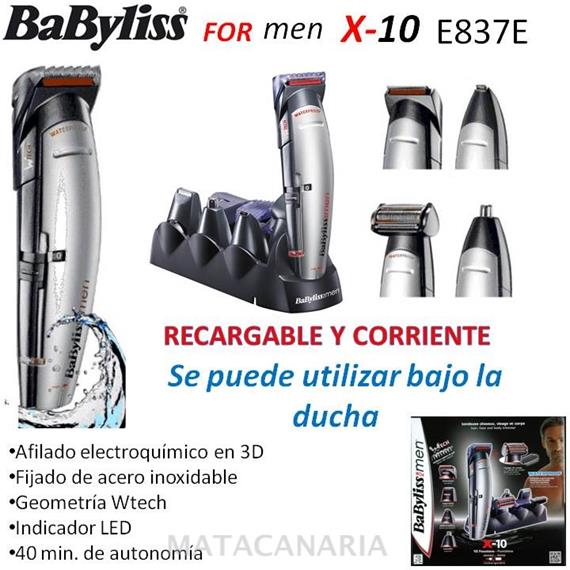 BABYLISS E837 E X-10 CORTAPELO CORPORAL