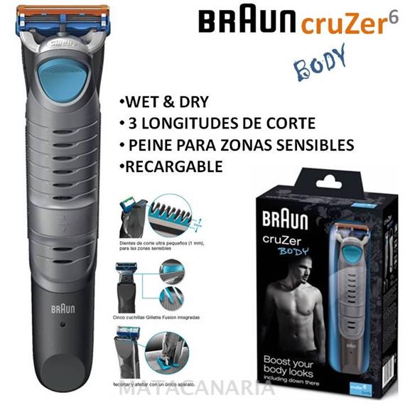 BRAUN CRUZER 6 AFEITADORA CUERPO