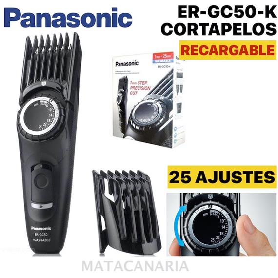 PANASONIC ER-GC50 K CORTAPELO RECARGABLE