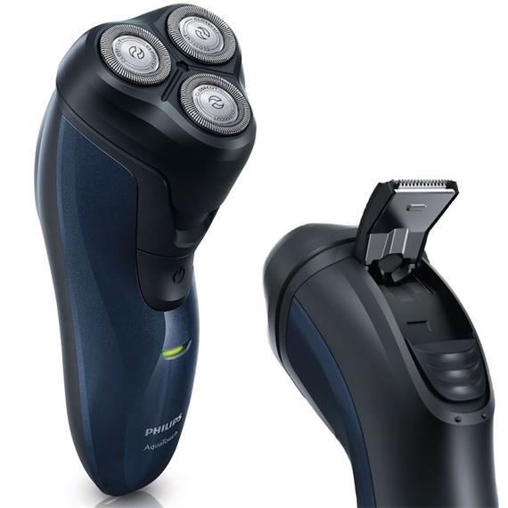 PHILIPS AFEITADORA AT-620 / RECARGABLE / AQUATOUCH / PATILLAS