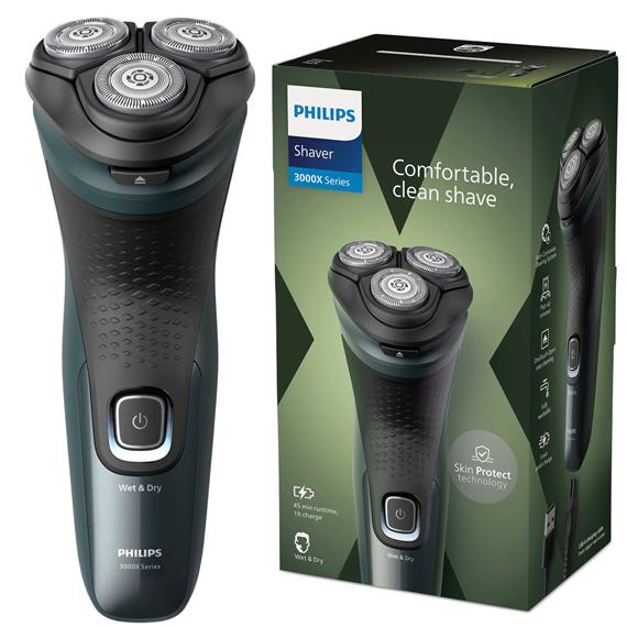 Philips Afeitadora X3052 Seco y Húmedo Recargable y Cortapatillas