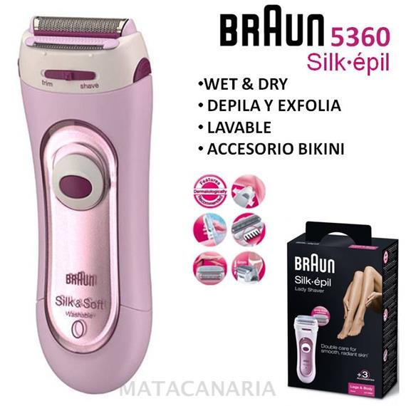 BRAUN 5360 DEPILADORA