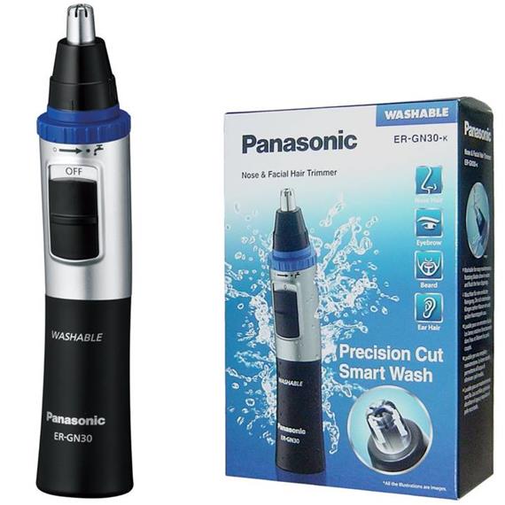 Panasonic ER-GN30-K Recortador de Vello Facial para Nariz, Oreja, Cejas y Bigote