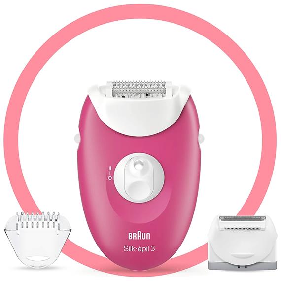 Braun Silk-Epil 3-276 Depiladora con 2 Cabezales