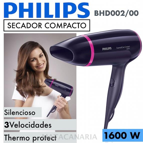 PHILIPS BHD002 SECADOR 1600W