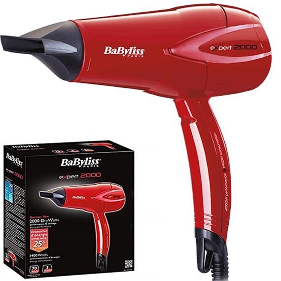 BABYLISS D302RE SECADOR EXPERT 2000W ROJO