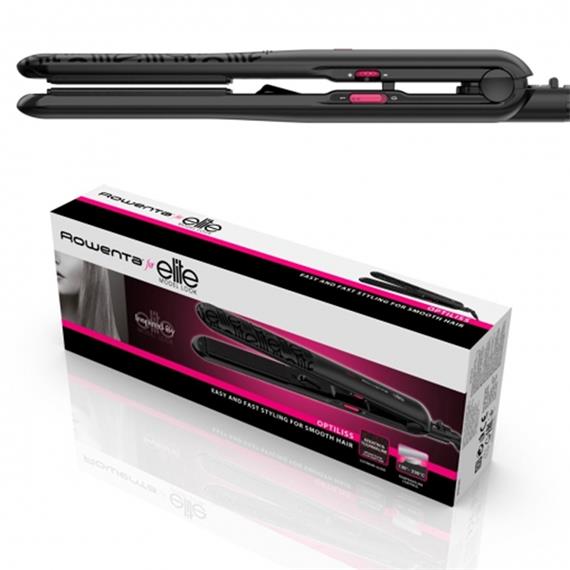 Rowenta SF3212F0 Plancha de Pelo Optiliss 2 Elite Negra