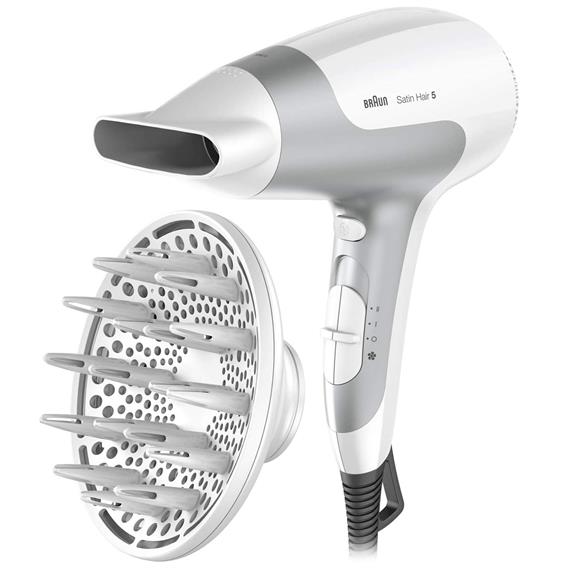 Braun HD585E Secador iónico con difusor 2.500W Blanco