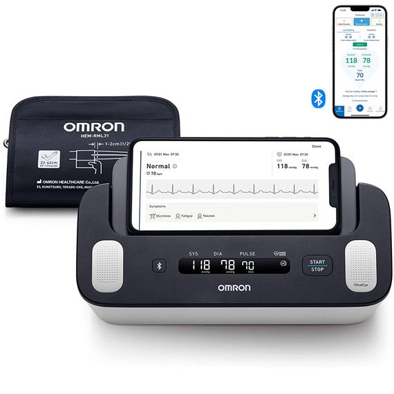 Omron Complete ECG Tensiómetro y Electrocardiograma